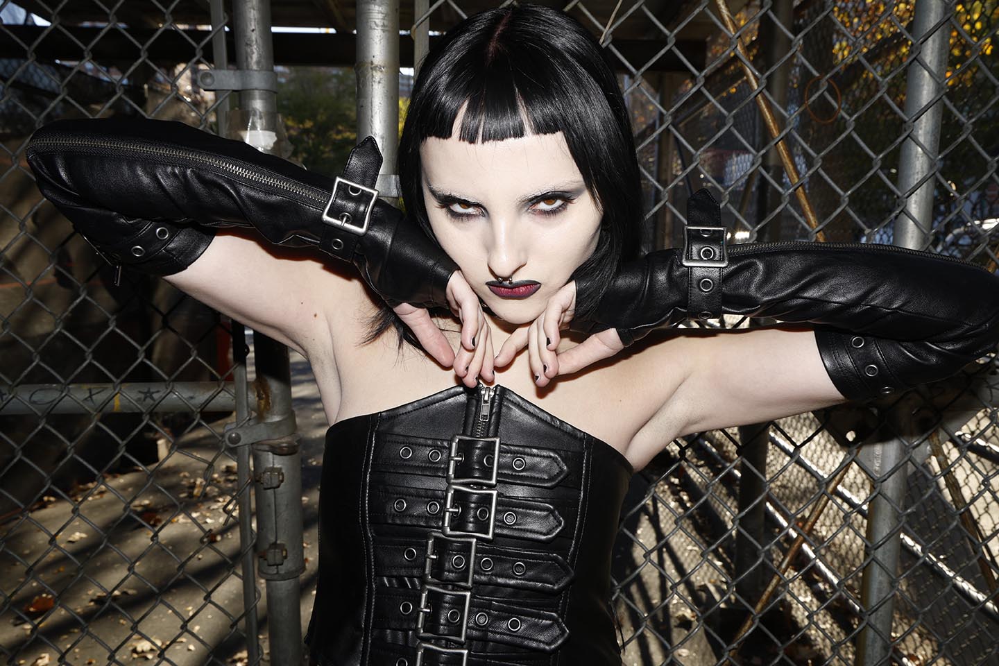 Classic Waist Cincher in Matte Black Vegan Leather - Image 8