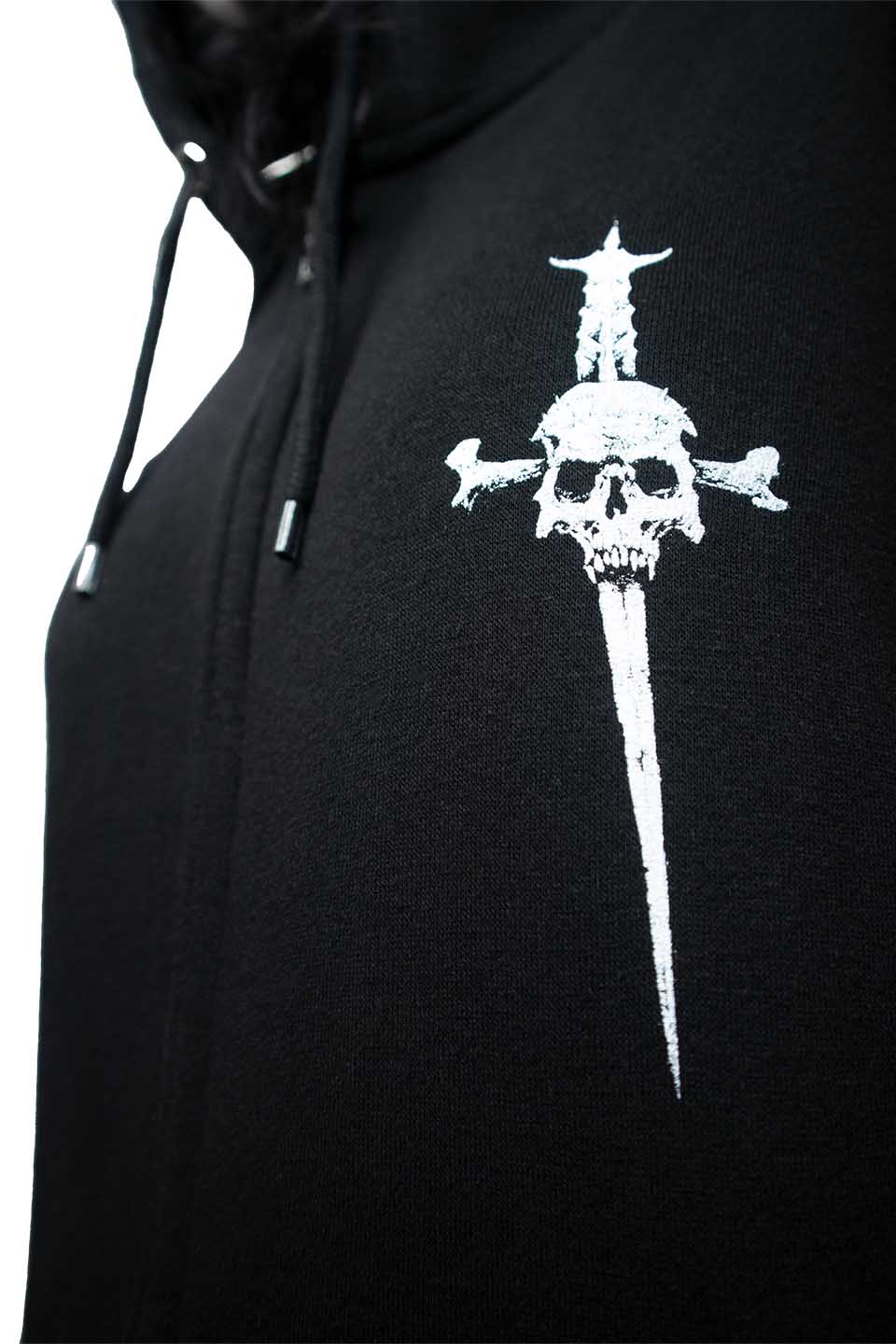 Lip Service Dagger Coffin Zip Hoodie - Image 5