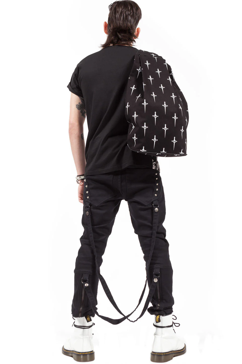 Dagger Print Large Backpack - Image 4