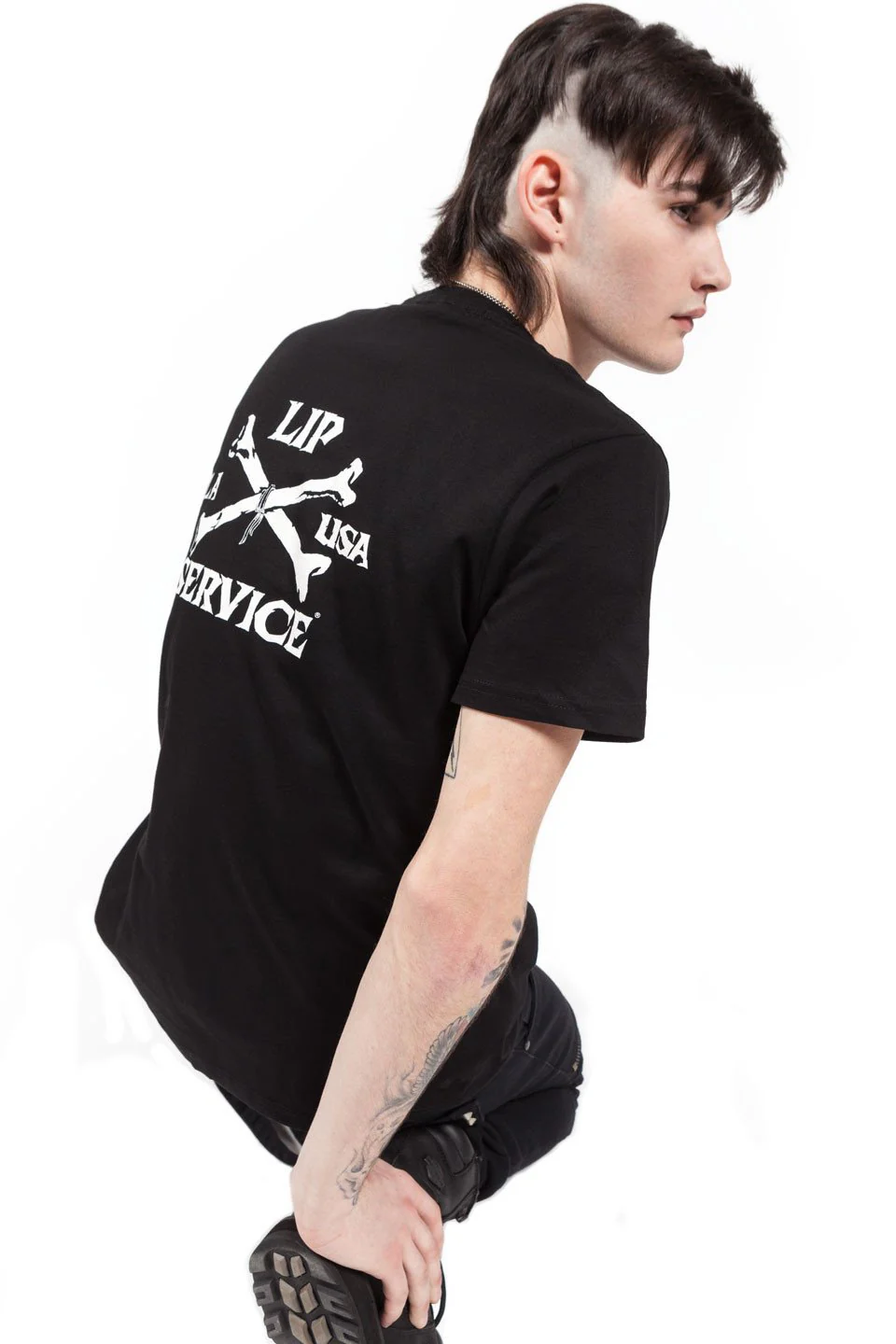Lip Service Dagger Banner T-shirt - Image 3