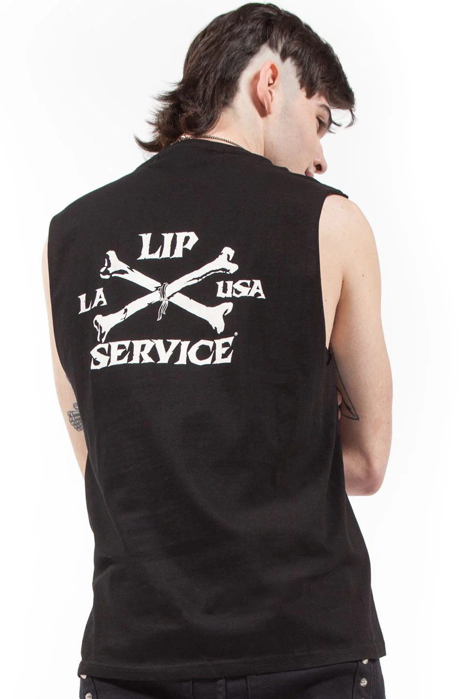 Lip Service Dagger Banner T-shirt - Image 4