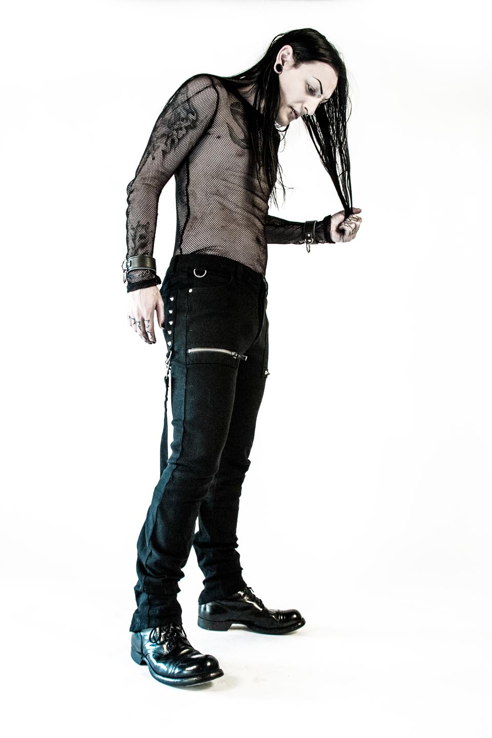 Cross Strap Stretch Jeans