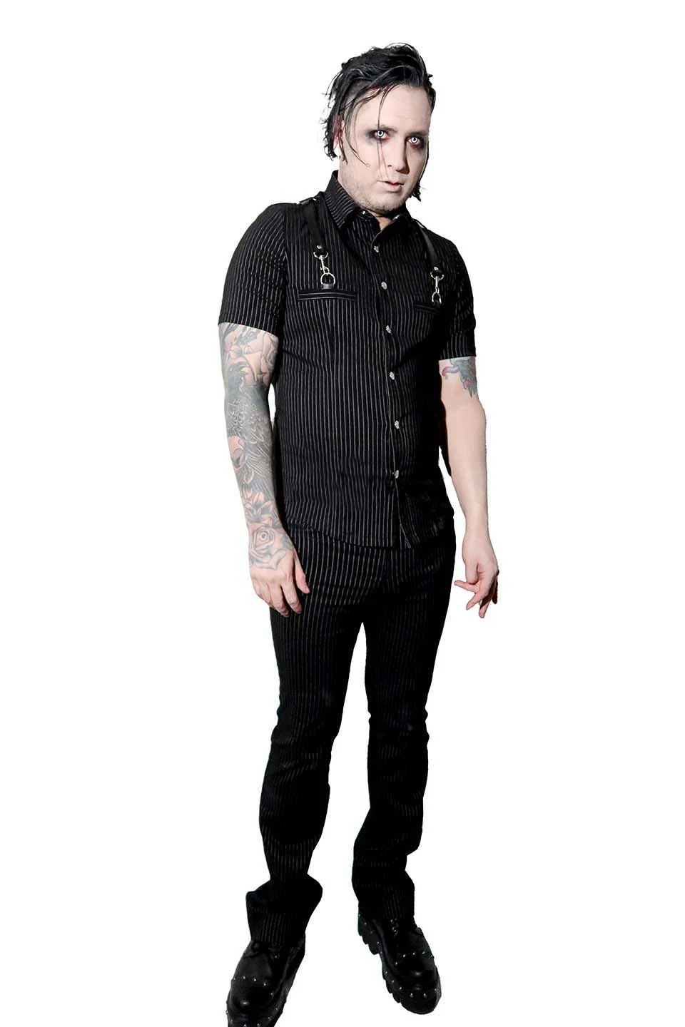 Men's Pinstriped Gangsta Pranksta Pants - Stitch - Image 2