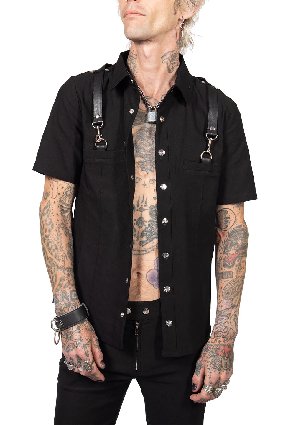 Men's Short Sleeve Gangsta Pranksta Shirt - Image 17
