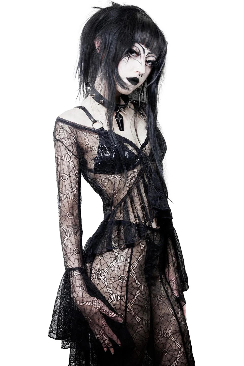 Webutante Spiderweb Bell Sleeve Top - Image 6