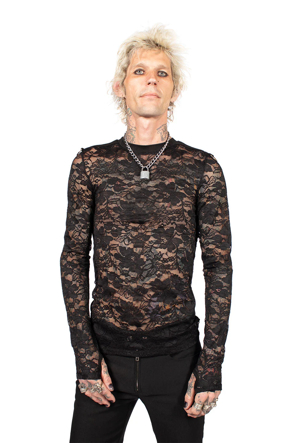 The Brat Prince Lace Long Sleeve Shirt - Image 2
