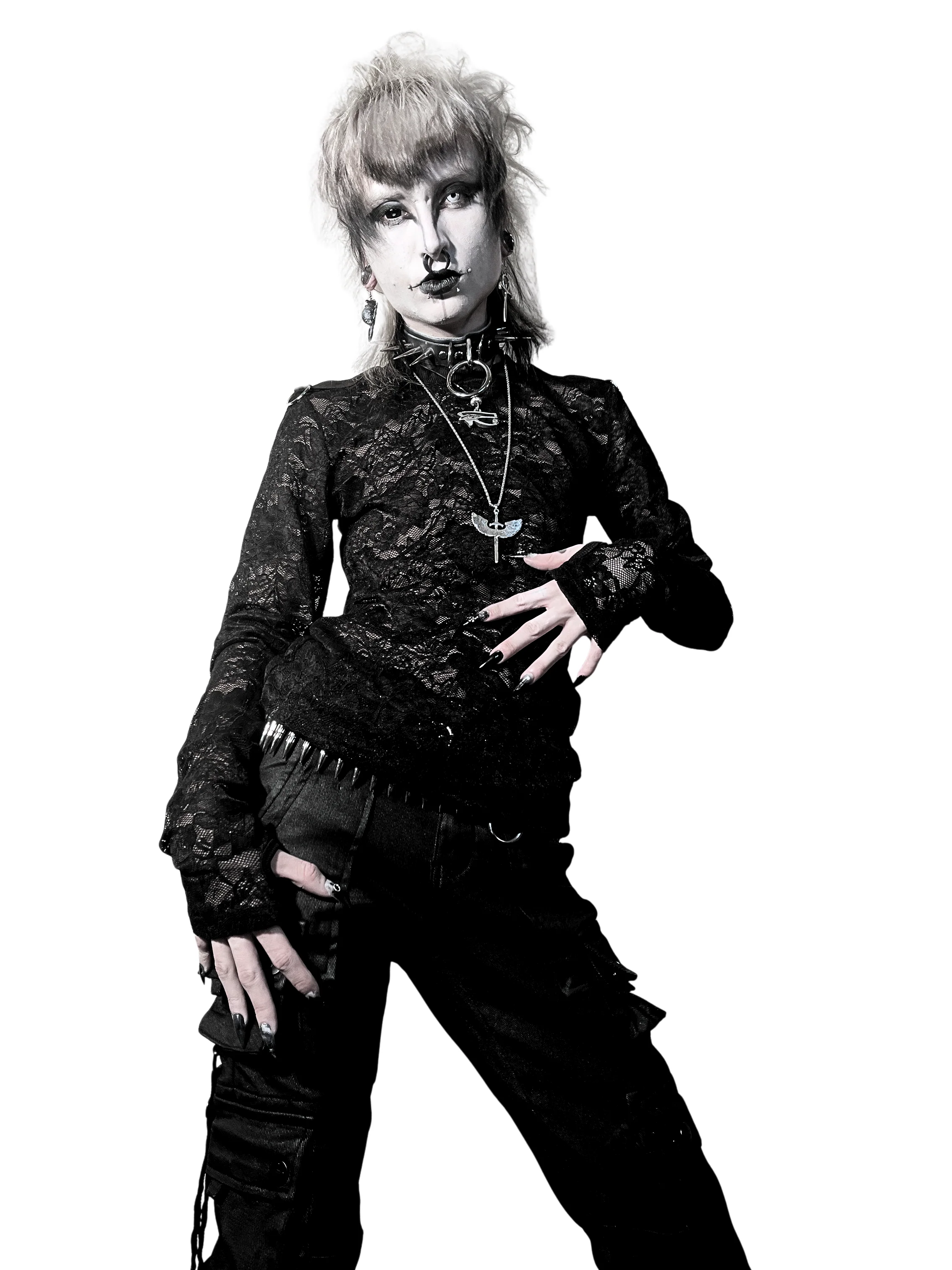 The Brat Prince Lace Long Sleeve Shirt - Image 4