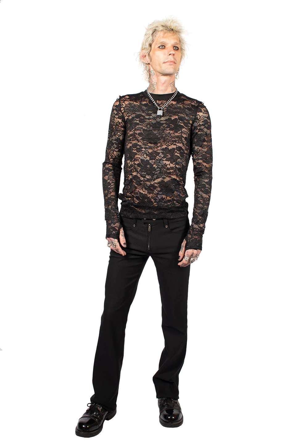 The Brat Prince Lace Long Sleeve Shirt - Image 5