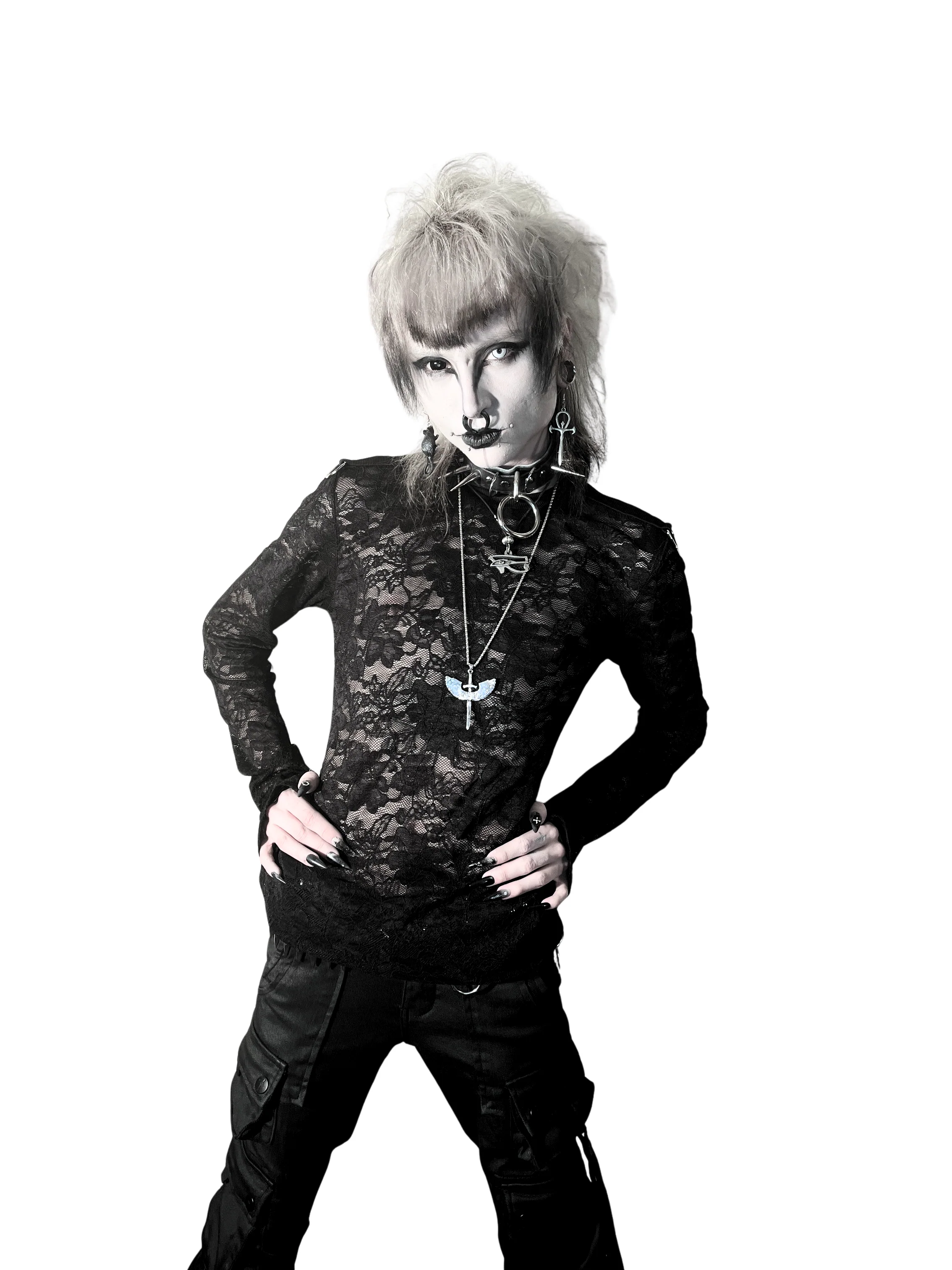 The Brat Prince Lace Long Sleeve Shirt - Image 8