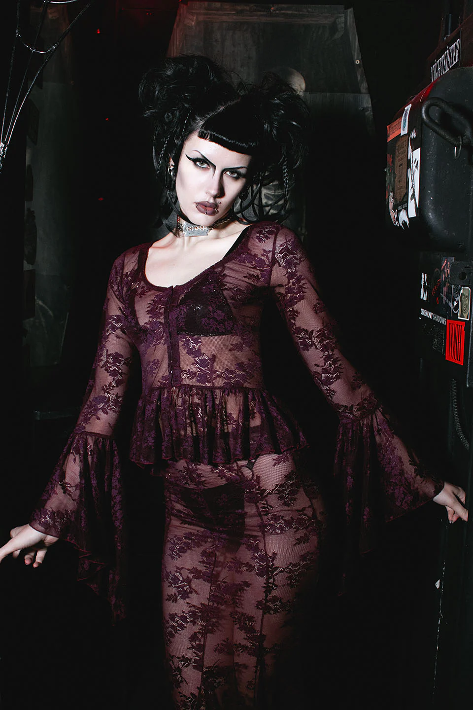 The Duchess of Burgundy Lace Maxi Skirt - Image 5