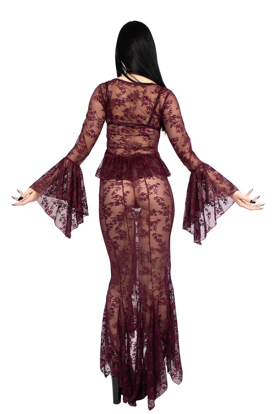 The Duchess of Burgundy Lace Maxi Skirt - Image 8