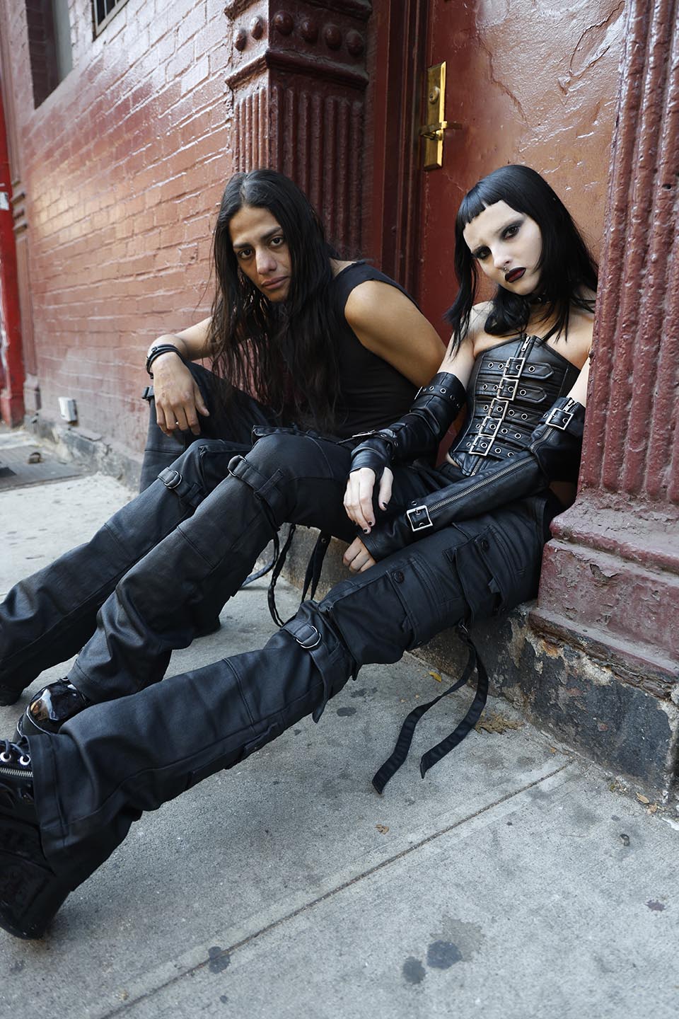 Future Division Wasted Waxed Unisex Cargo Jeans - Image 3