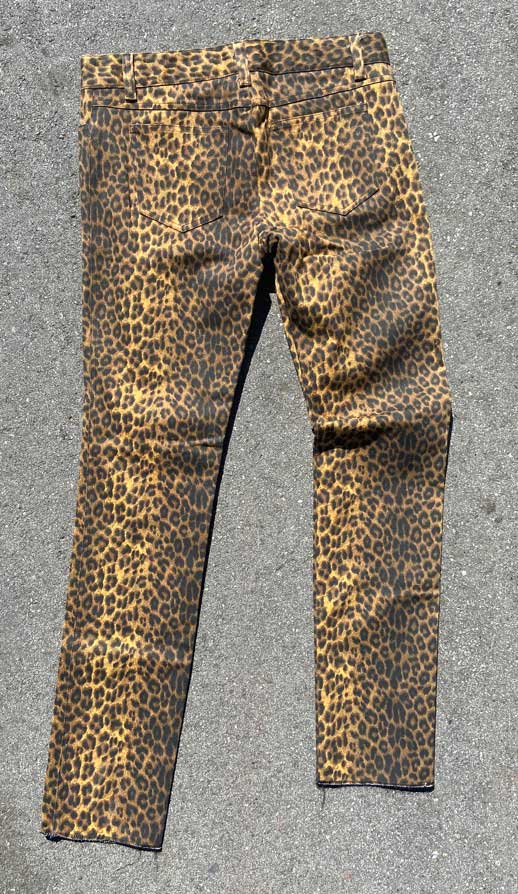 Vintage Cheetah Print Jeans 32 - Image 2