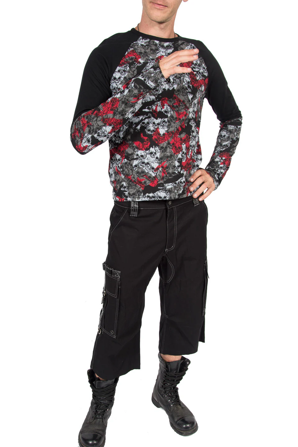 Vintage Fall Out Ripstop Cargo Shorts - Image 2